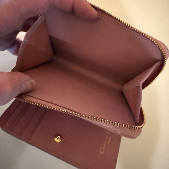 Dior Pink Quilted Caro Wallet - Picture 4 of 12